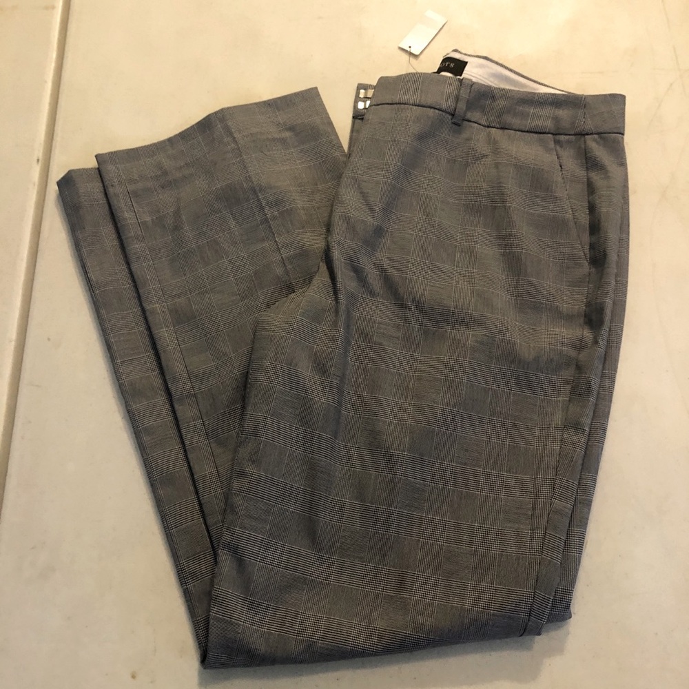 NWT TALBOTS PLAID DRESS PANTS